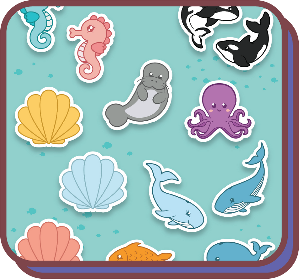 Ocean Explorers Educational Character Set